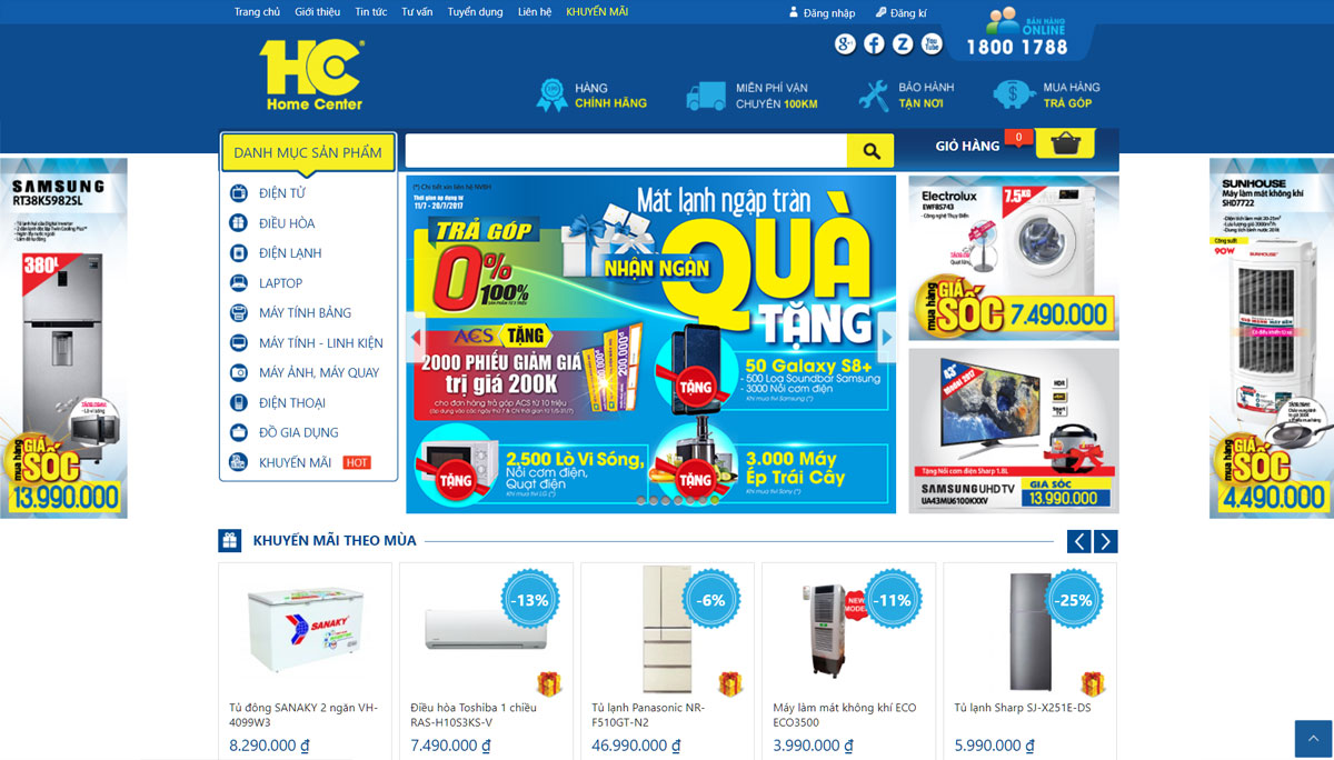 Thiết kế web siêu thị giống Hc.com.vn có làm được không? > Thiết kế web siêu thị giống Hc.com.vn có làm được không?